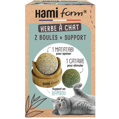 Picture of Catnip Ball Holder + Refill - Stimulate Your Cats Playful S